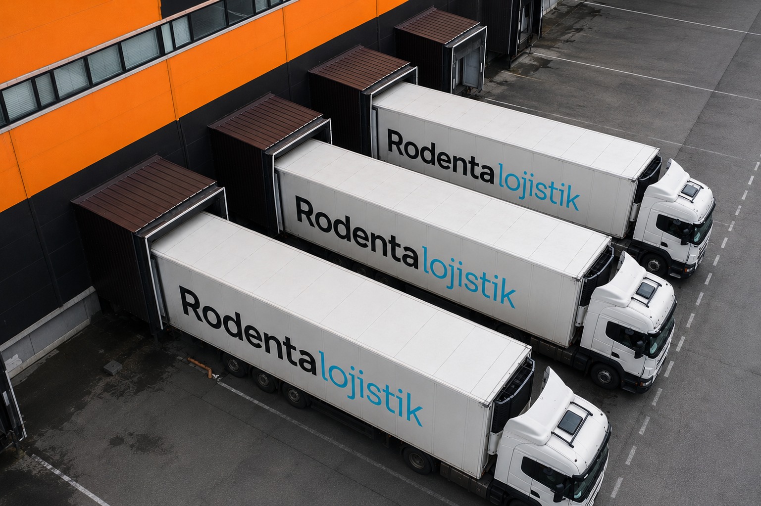 Rodenta Lojistik filosu yükleme rampasında